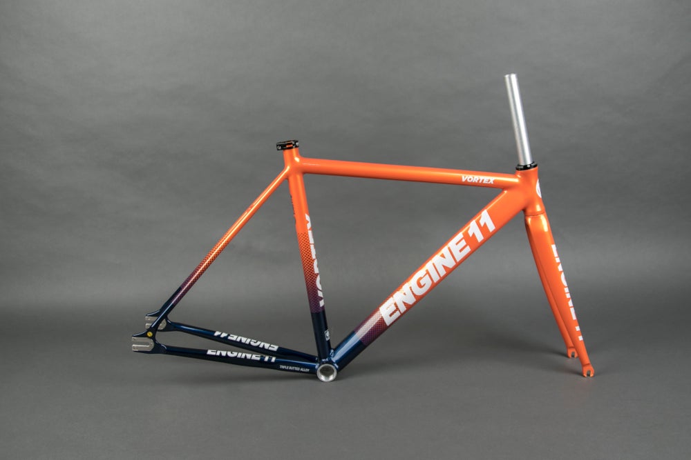 Engine11 Vortex Orange Blue Fixed Gear Frames|| Mr. Bike Shop – Mr