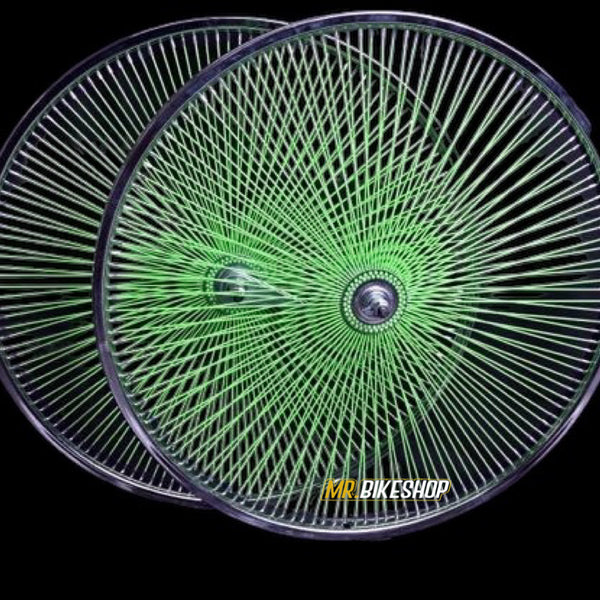 26” STEEL 140 SPOKE WHEELSET GREEN